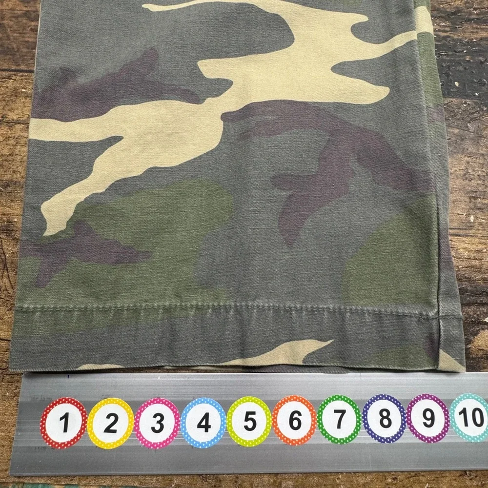Camo wide leg Cargo Pants 36x30 Camouflage Relaxed Fit Heavy Stone Washed Cotton